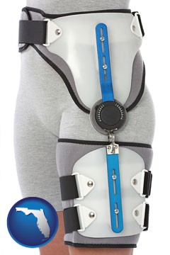 an orthopedic hip brace - with Florida icon